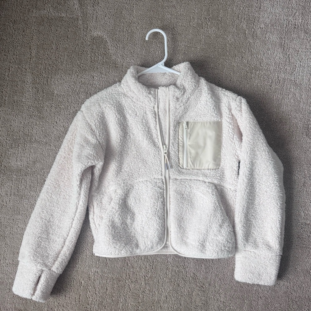 Athleta Girl High Pile Full Zip Fleece Jacket - Size L NWOT